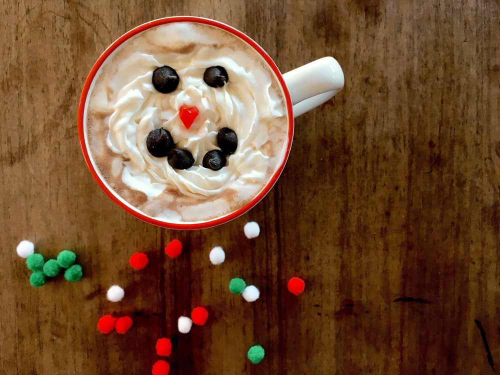 Hot chocolate snowman